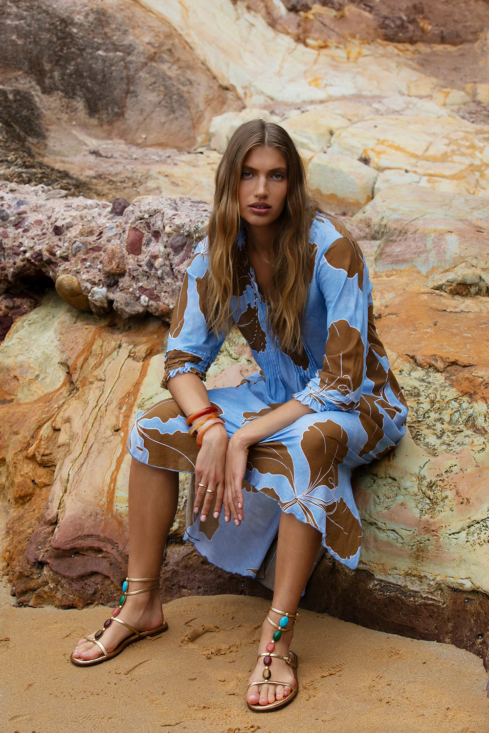 VESTIDO LONG POPPY CADAQUES POWDER