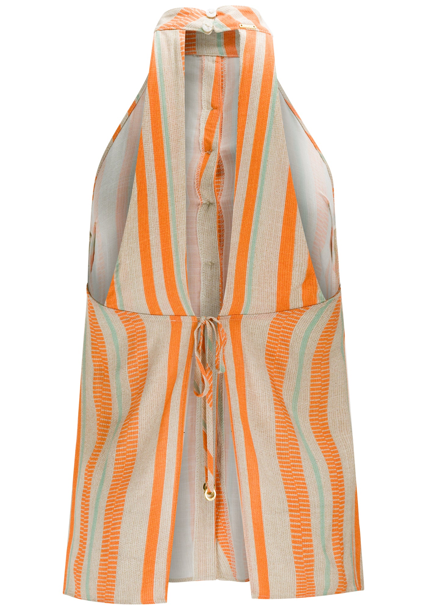 BLUSA ESTAMPADA CUELLO HALTER