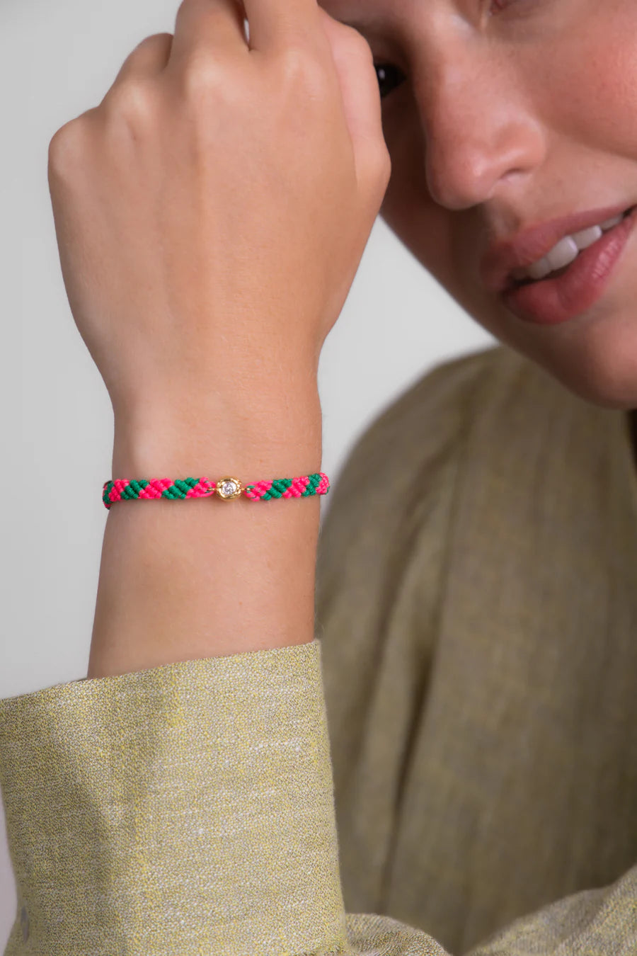 PULSERA MATILDE ROSA/VERDE