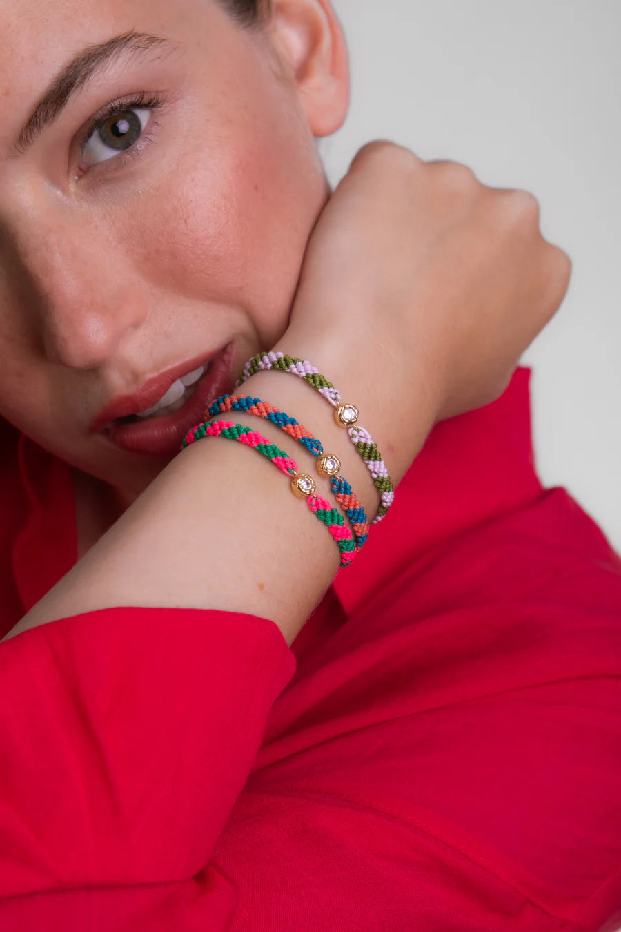 PULSERA MATILDE ROSA/VERDE
