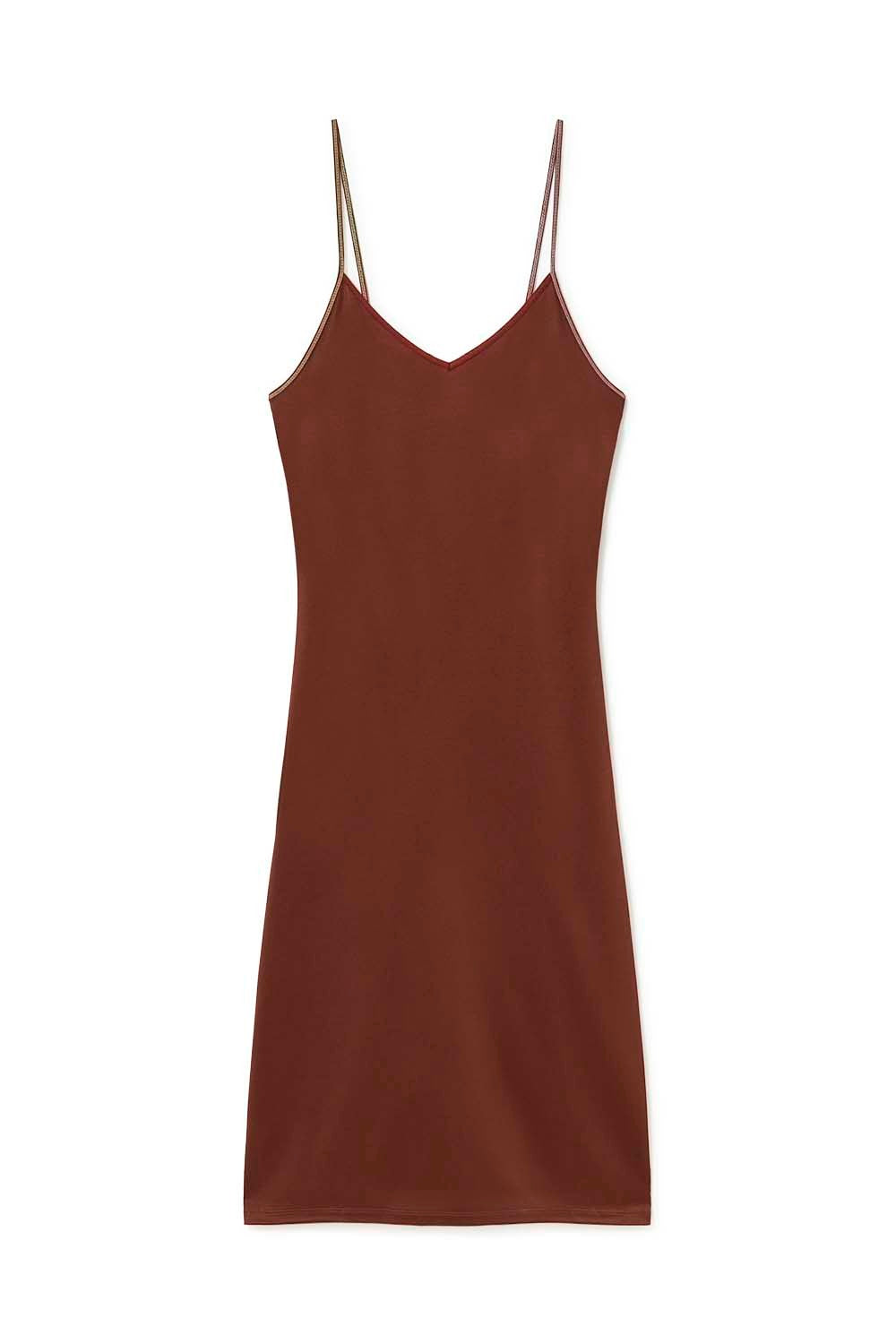 Vestido de tirantes de punto circular