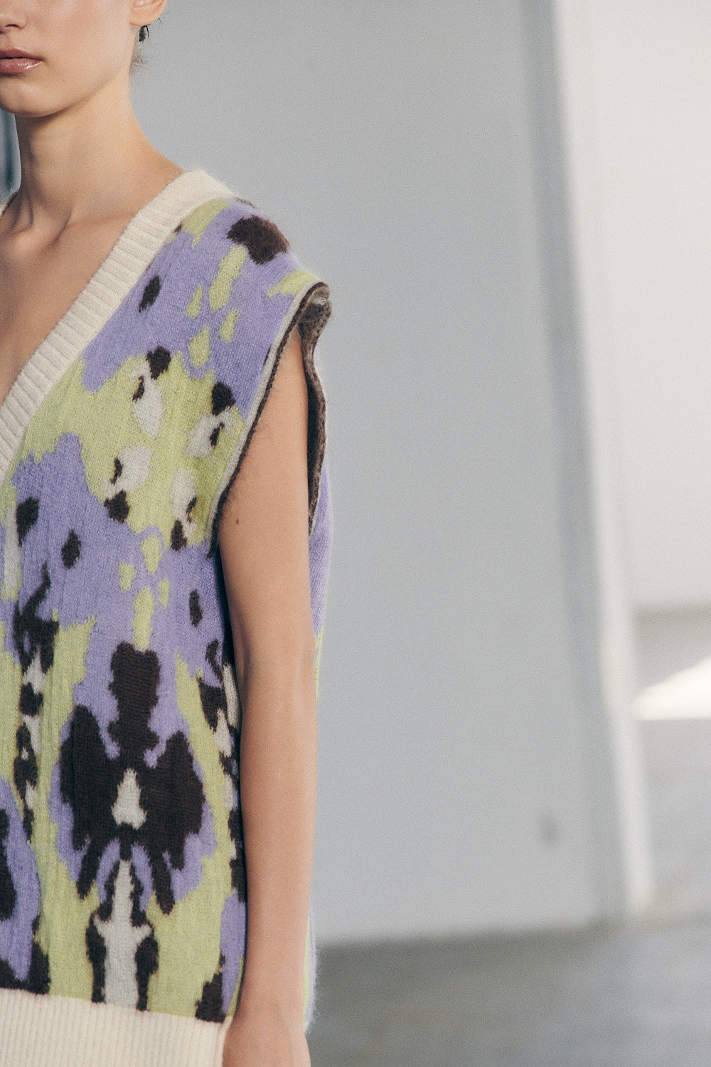 Chaleco Jacquard multicolor
