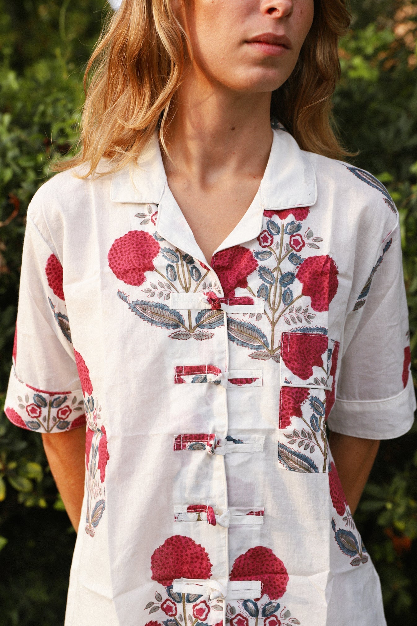 PIJAMA MANGA CORTA FLORES BUGANVILLA