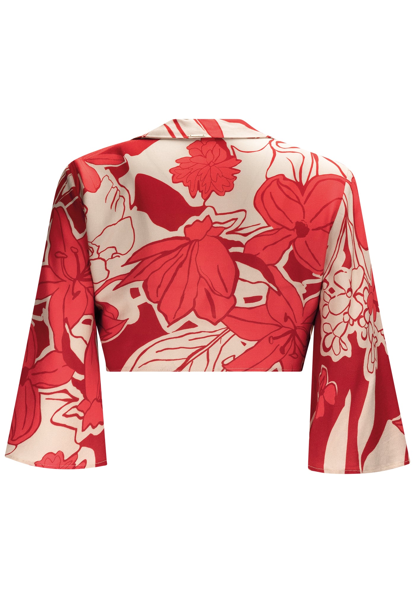 BLUSA CRUZADA ESTAMPADA