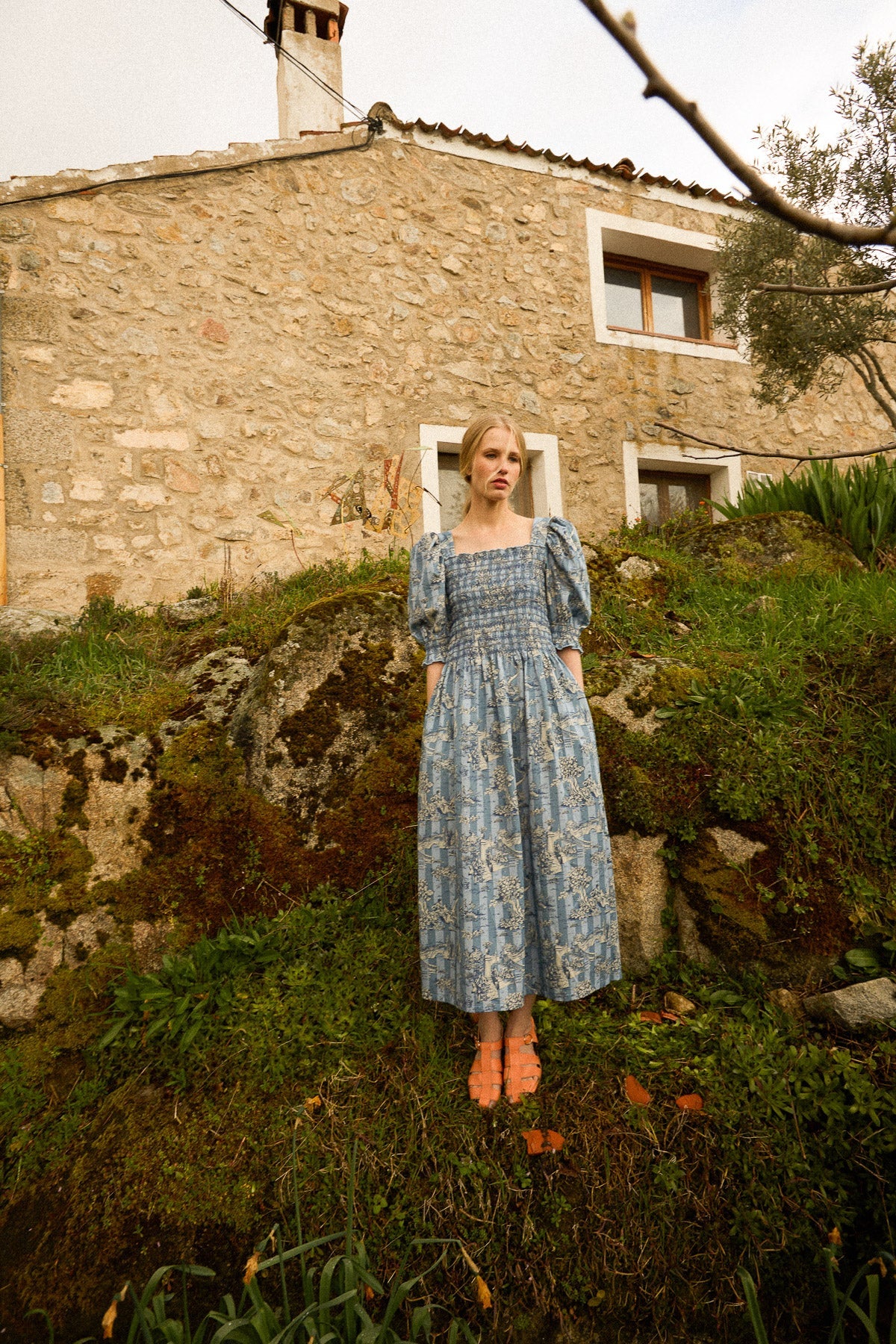 AVELYNE BLUE DRESS