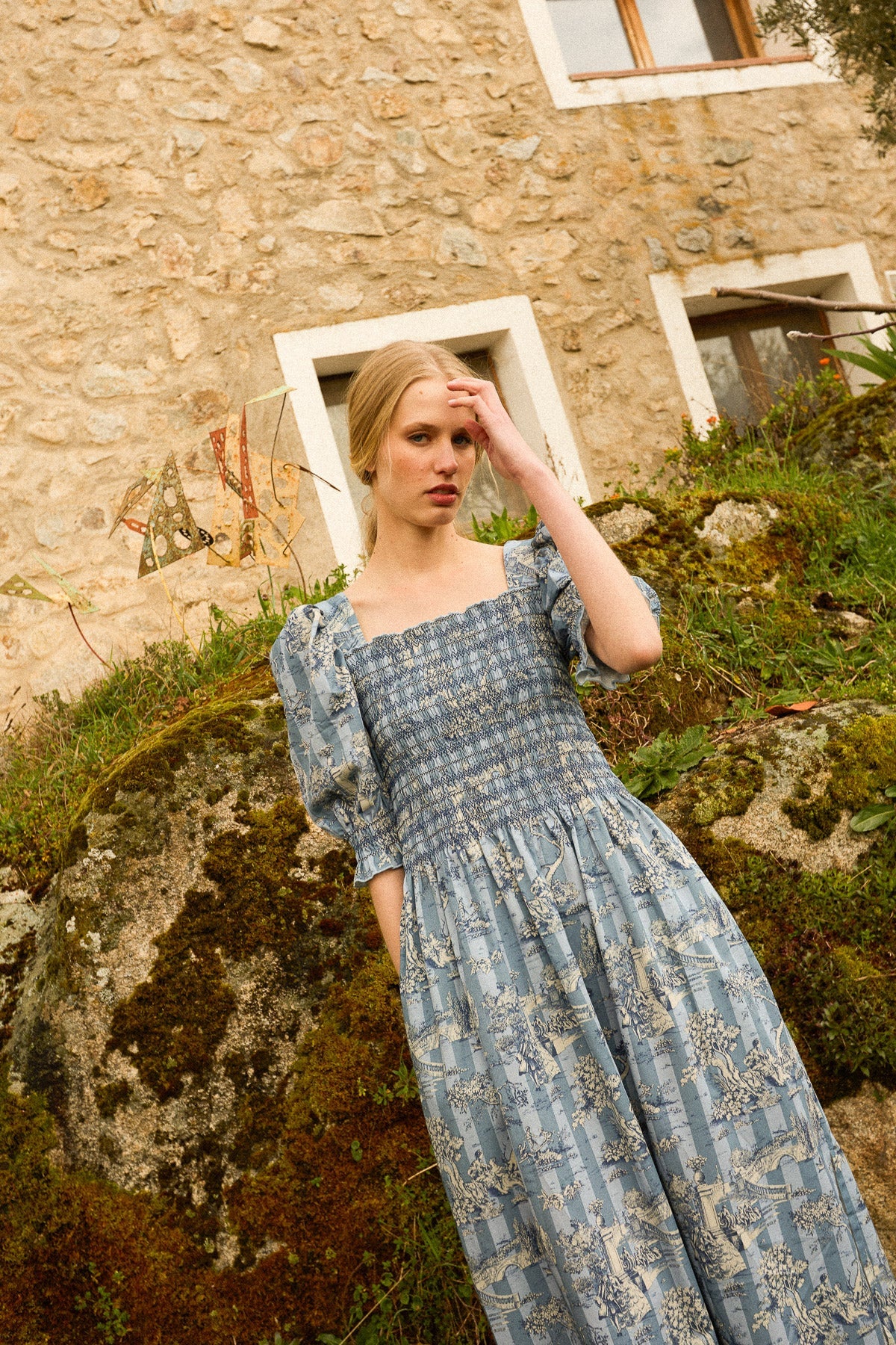 AVELYNE BLUE DRESS