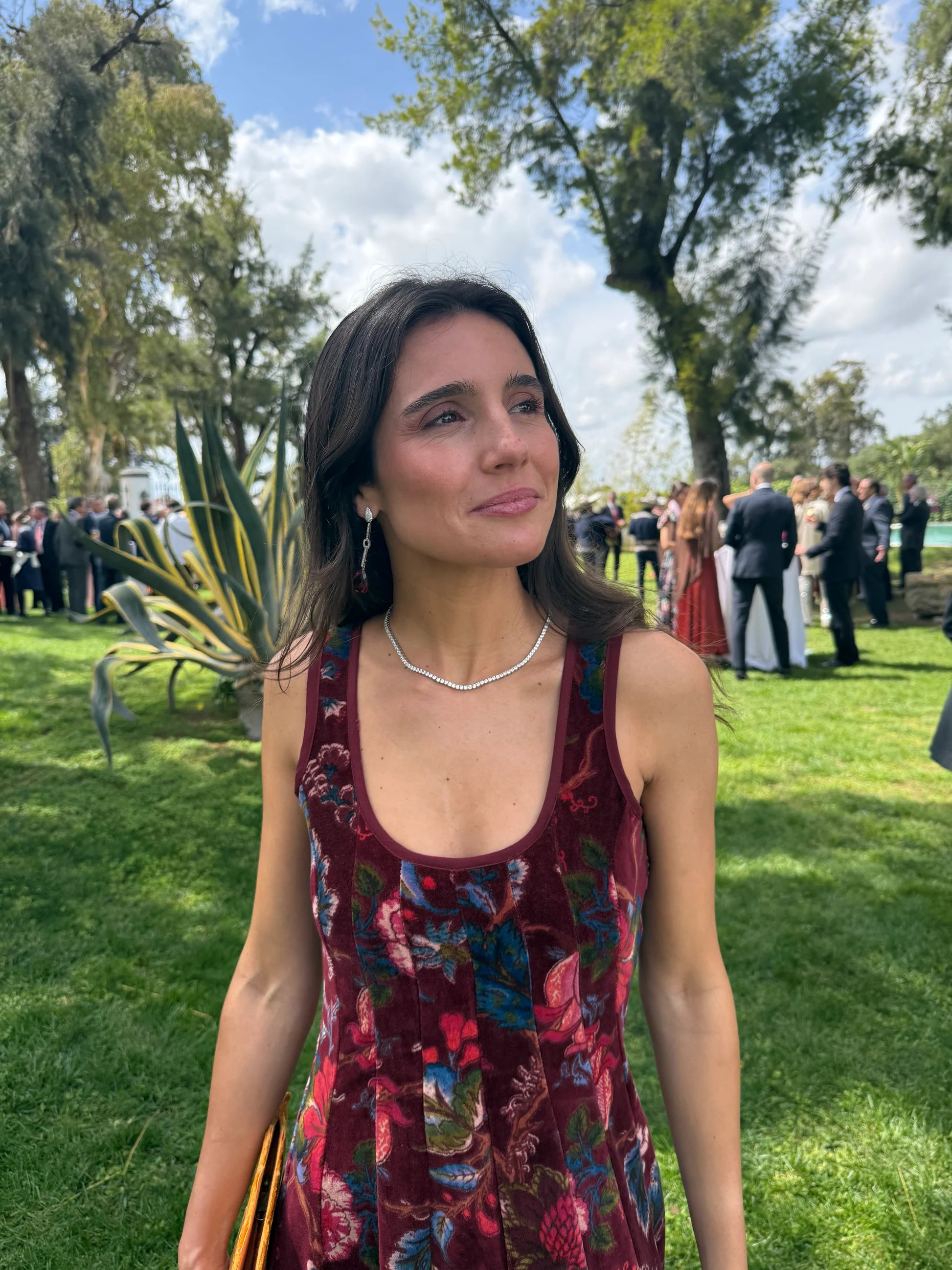VESTIDO TERCIOPELO BERENJENA