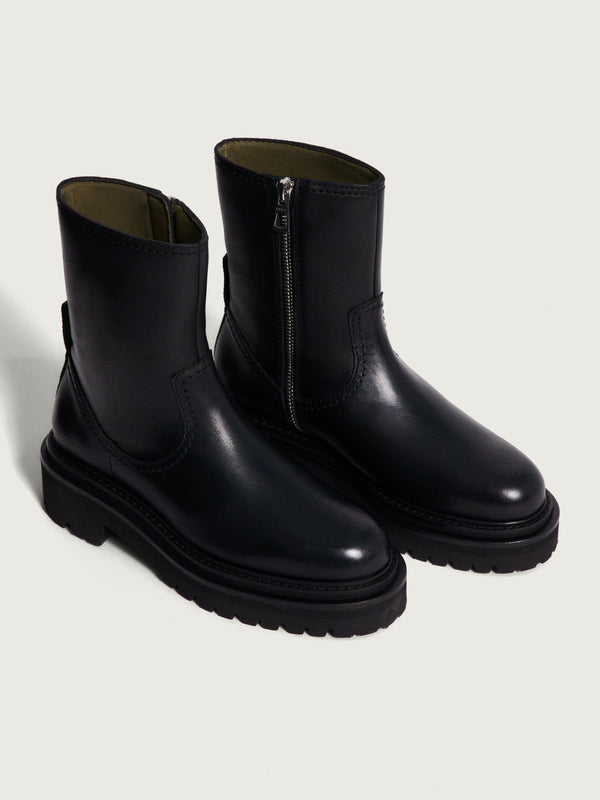 BOTA PIEL OFFICE NEGRA