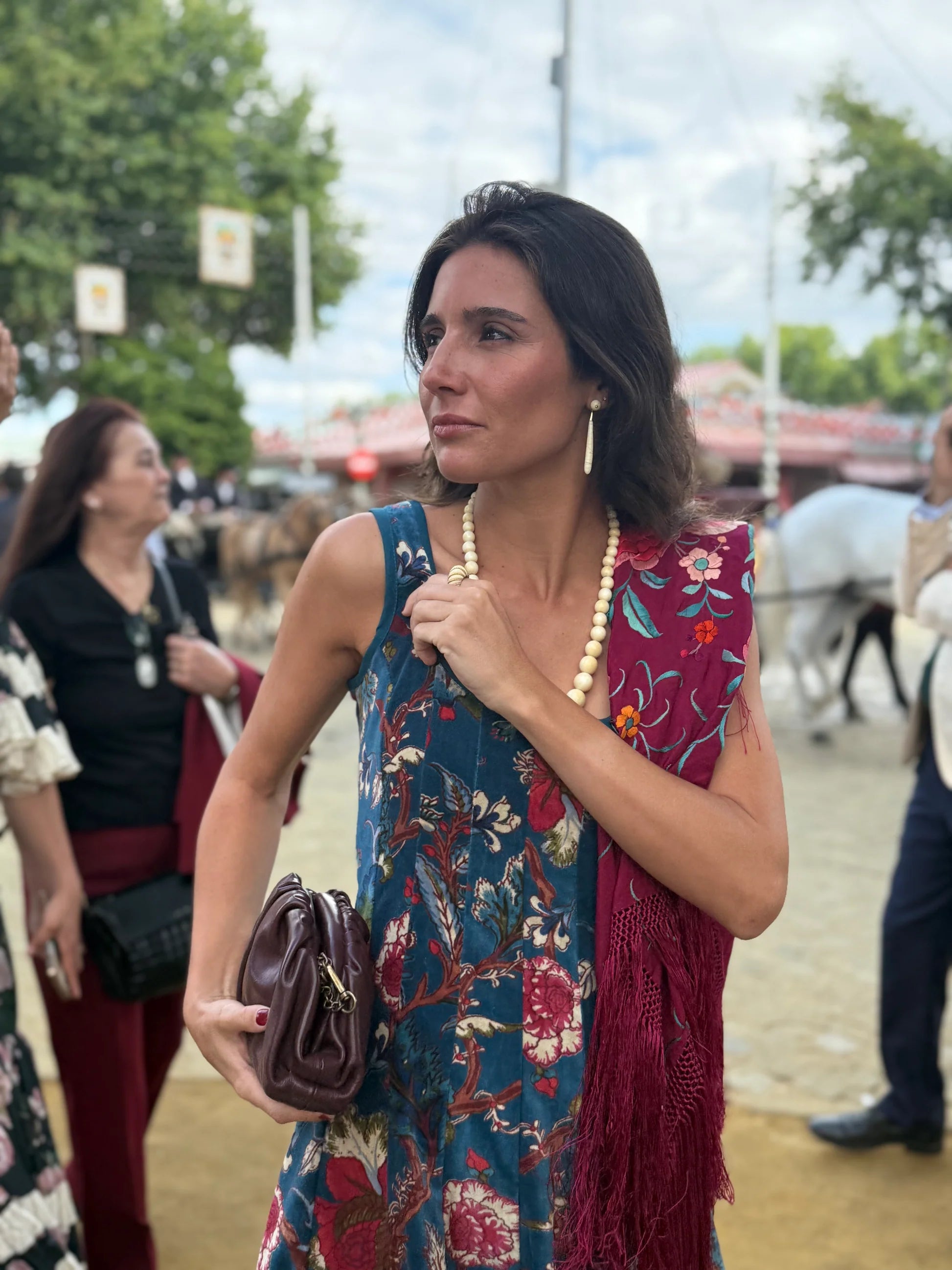 VESTIDO TERCIOPELO AZUL