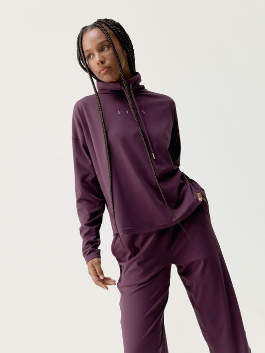 SWEATSHIRT CAMILLE DARK CHERRY