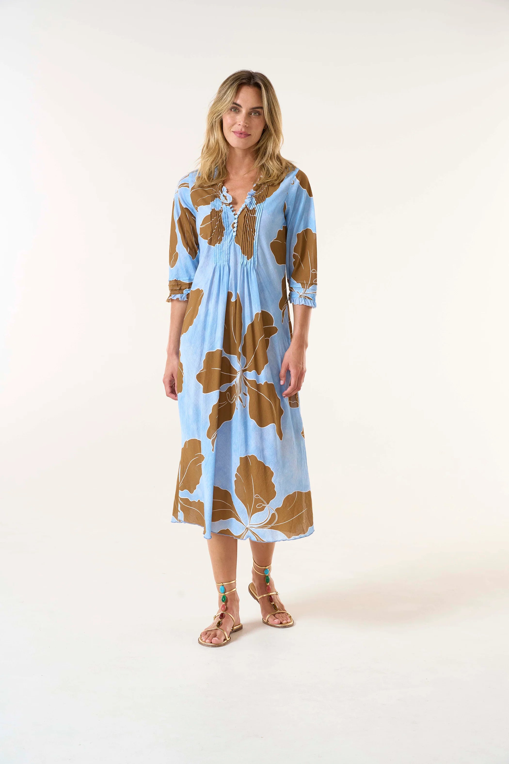 VESTIDO LONG POPPY CADAQUES POWDER