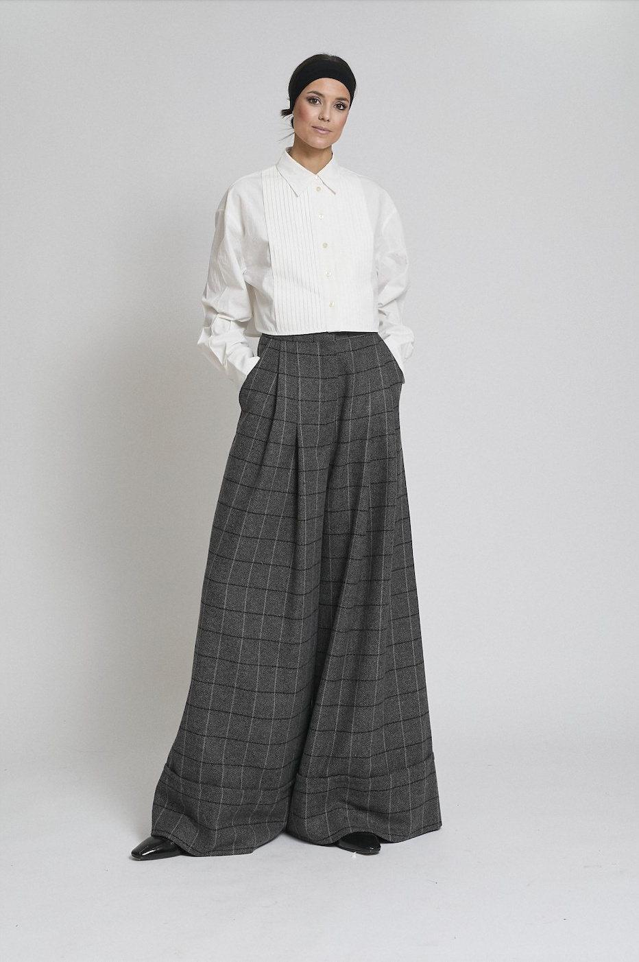 CAMISA BLANCA SMOKING CORTA
