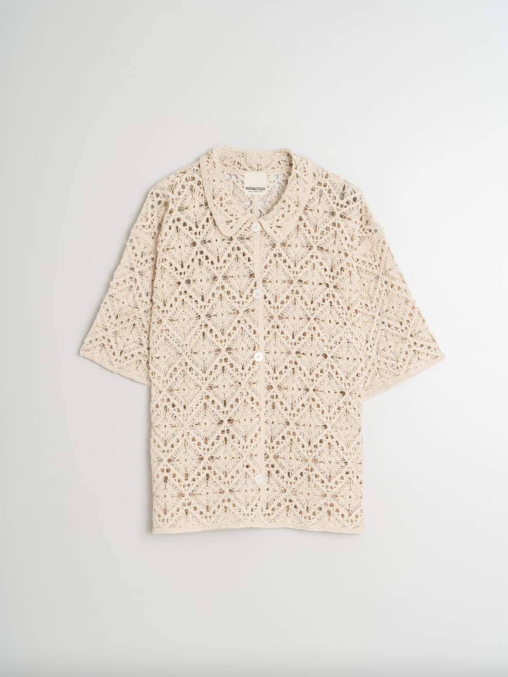 CHAQUETA MANGA CORTA CROCHET