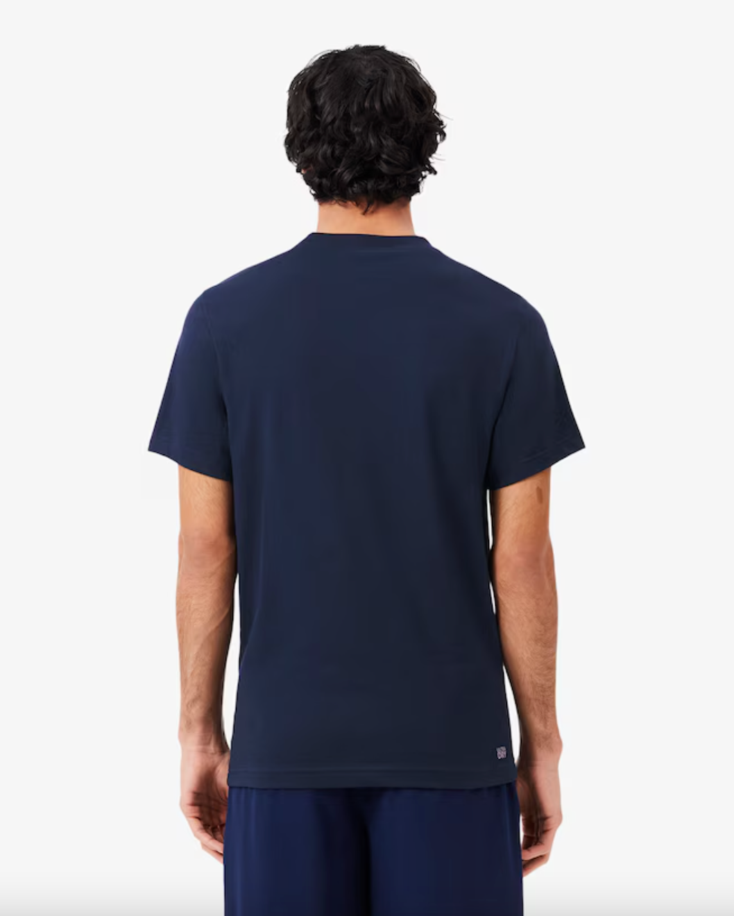 CAMISETA AZUL LOGO LACOSTE