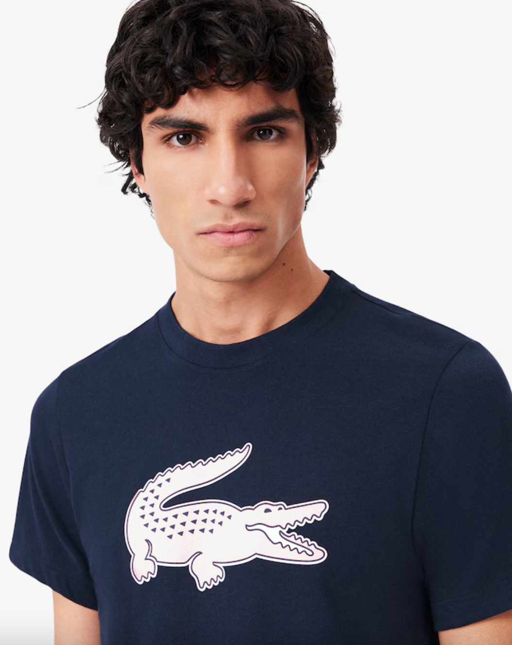 CAMISETA AZUL LOGO LACOSTE