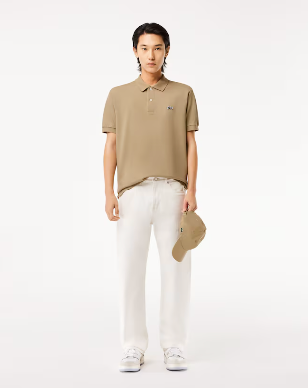POLO DE PIQUÉ ORIGINAL DE CORTE CLÁSICO BEIGE
