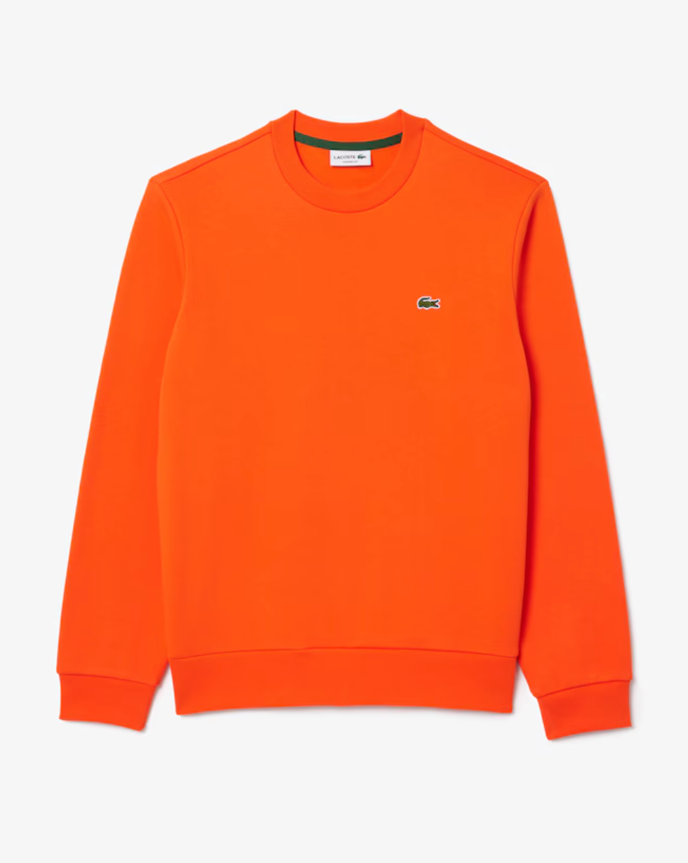 SUDADERA NARANJA DE CUELLO DE FELPA