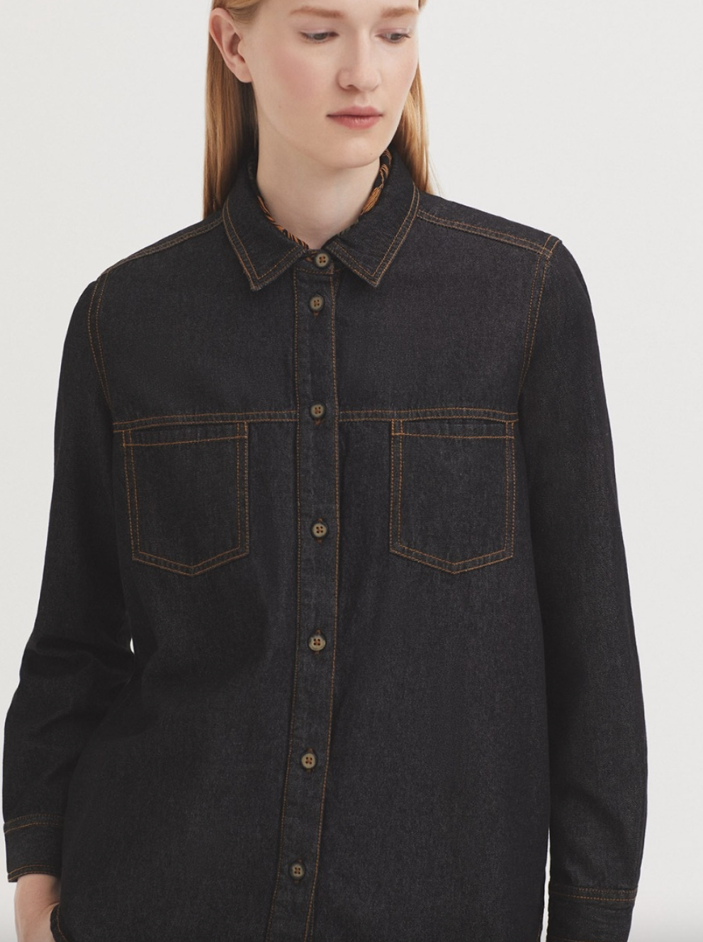 CAMISA TEJANA GRIS