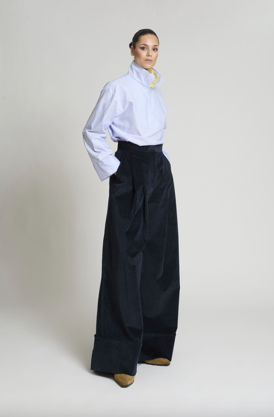 PANTALÓN SAMURAY VELVETON MARINO