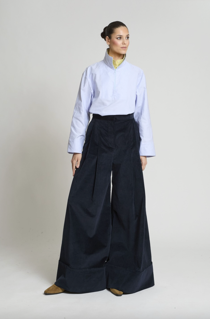 PANTALÓN SAMURAY VELVETON MARINO