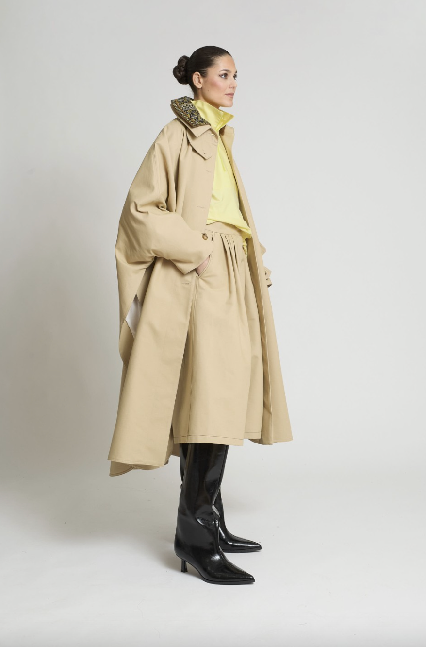 BERMUDA SAMURAY GABARDINA BEIGE
