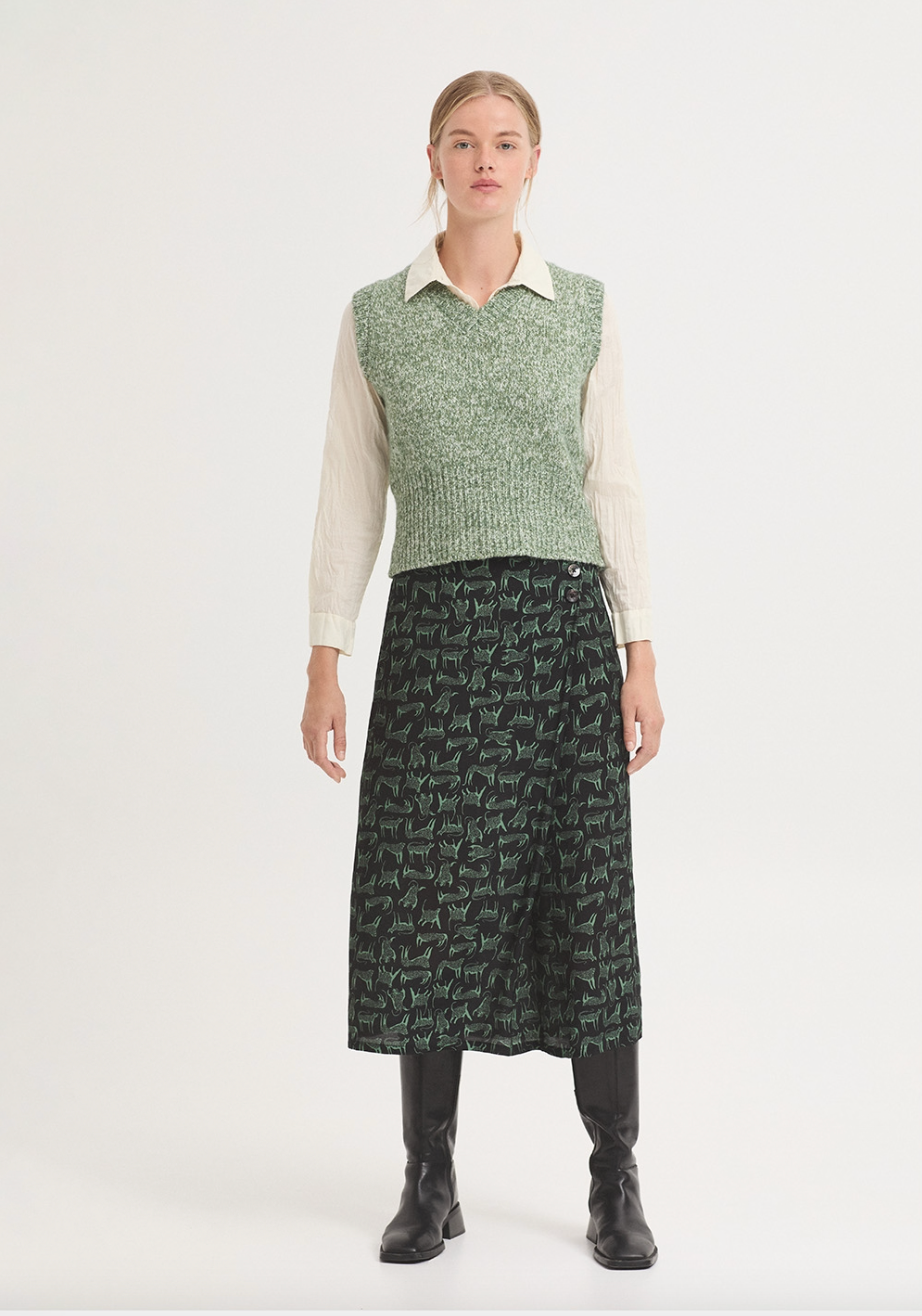 FALDA FELINE PRINT