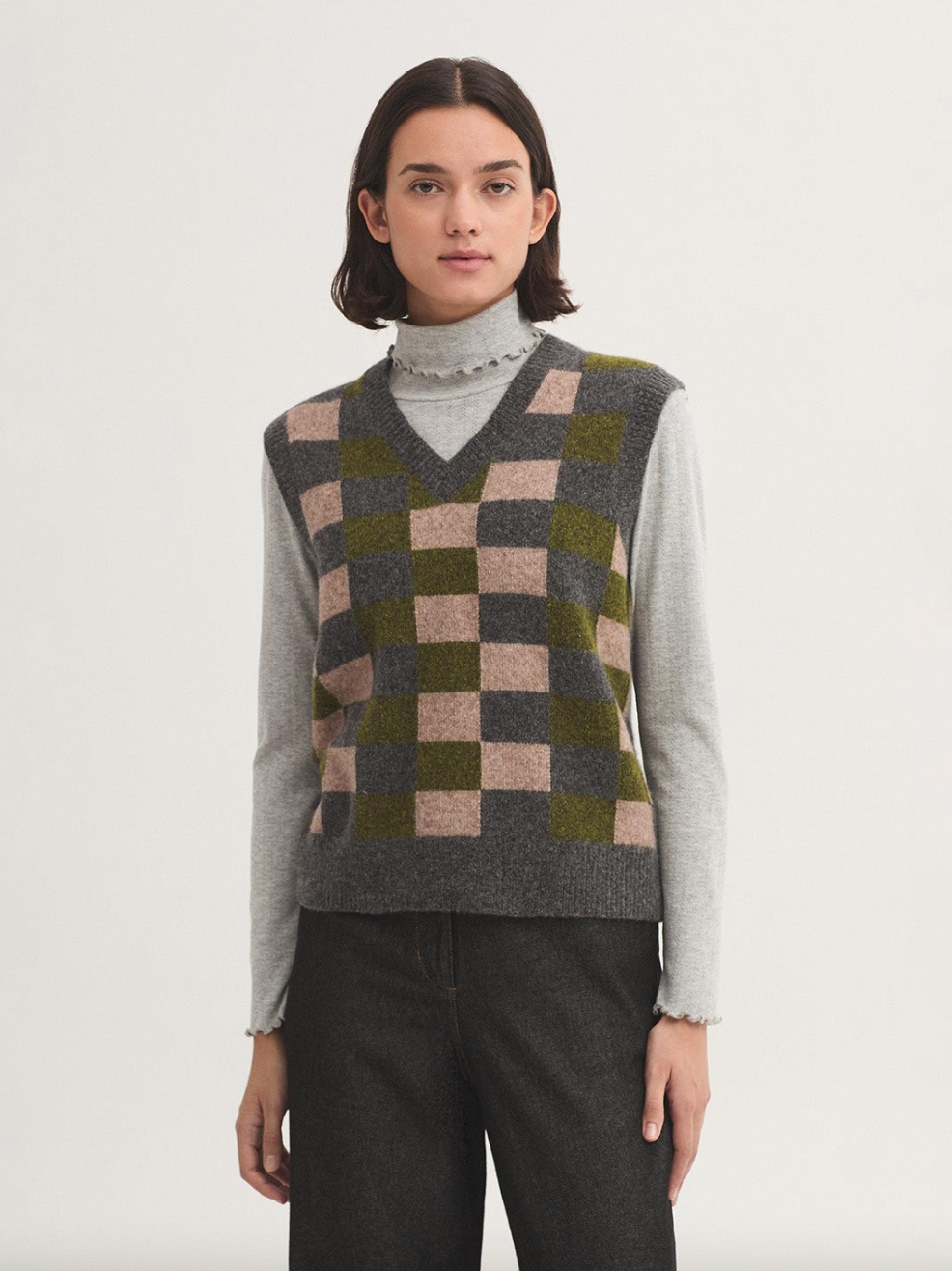 CHALECO LAMBSWOOL CUADROS