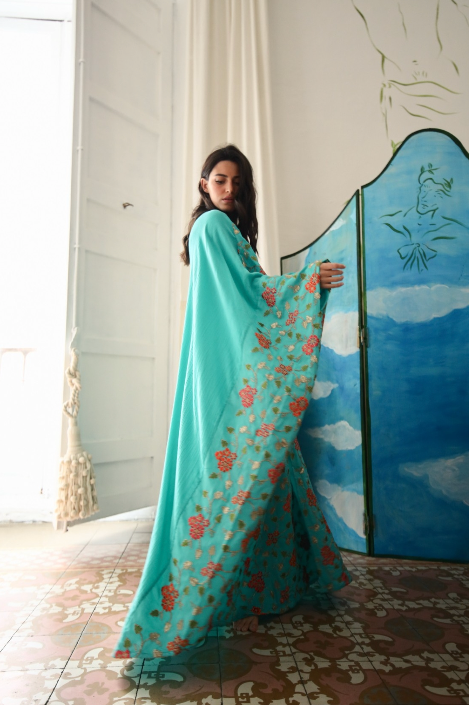 KAFTAN TURQUESA