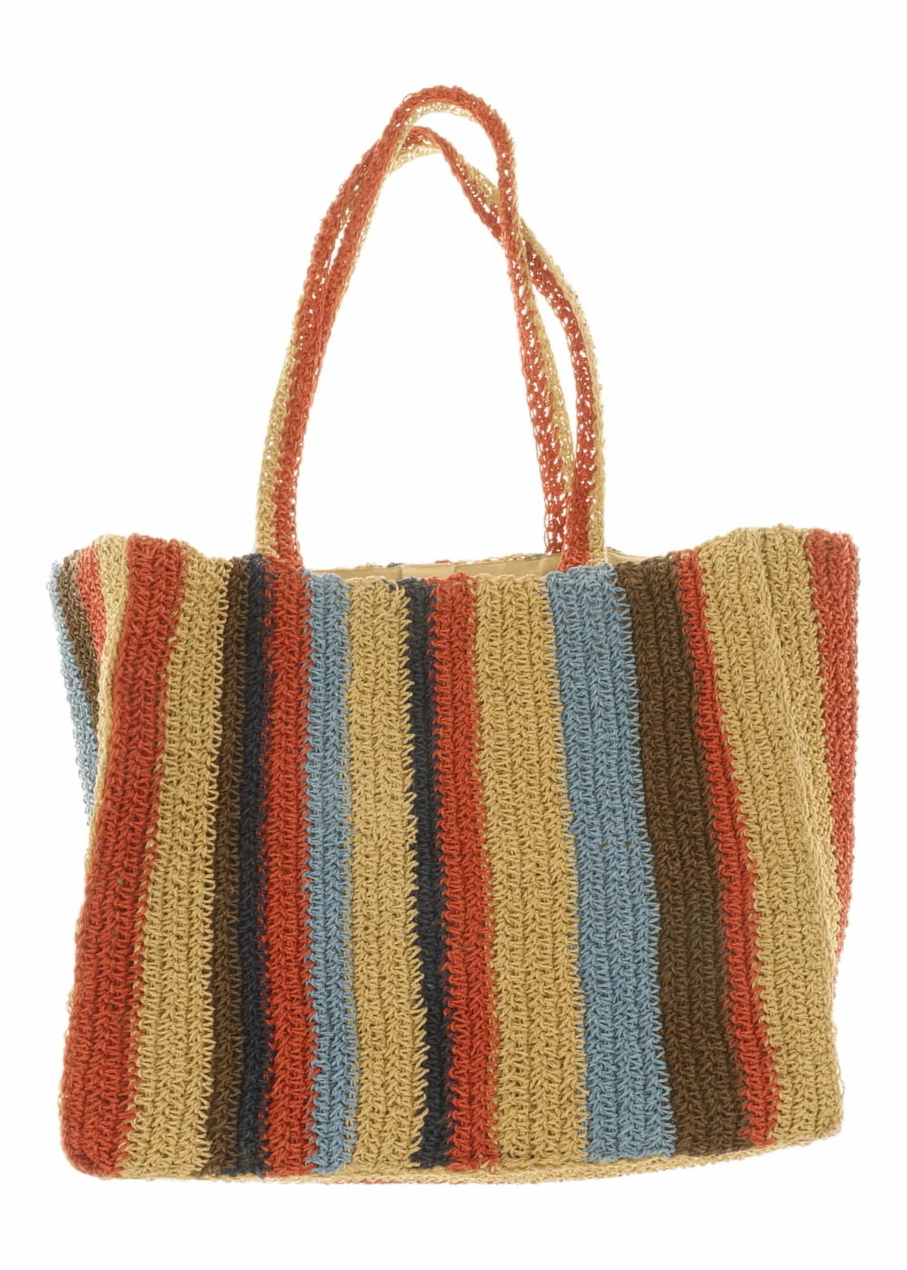 BOLSO DE RAFIA MULTICOLOR