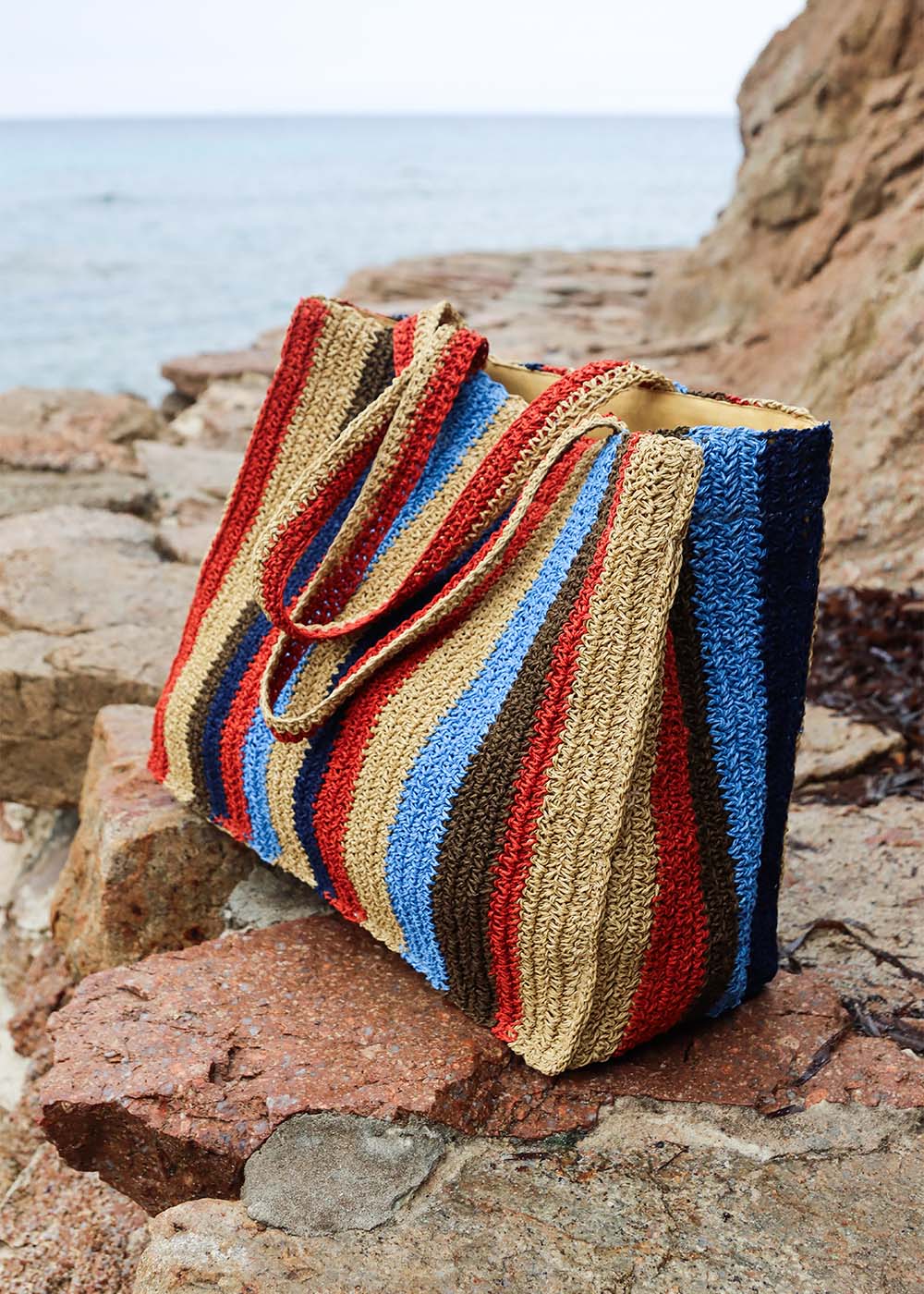 BOLSO DE RAFIA MULTICOLOR