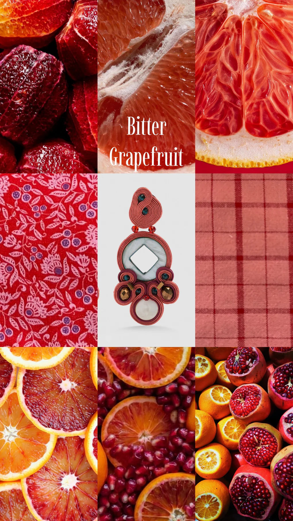 PENDIENTES BITTER GRAPEFRUIT