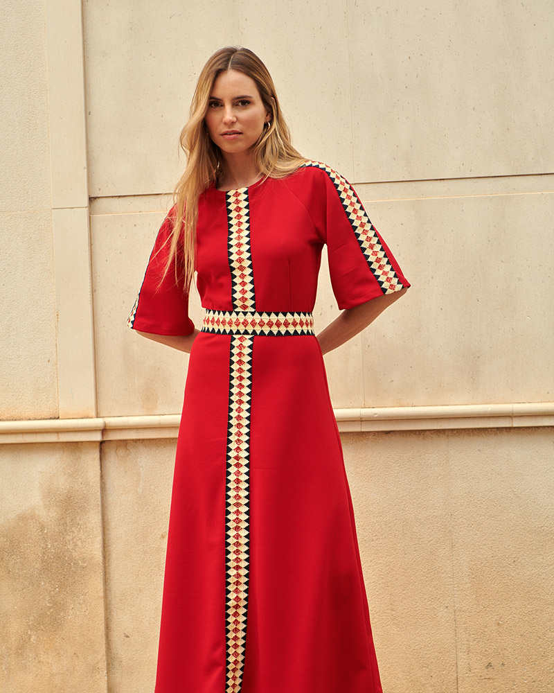 Vestido Nilo Rojo