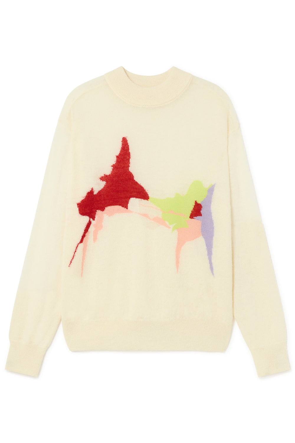 Jersey cuello Perkins con intarsia