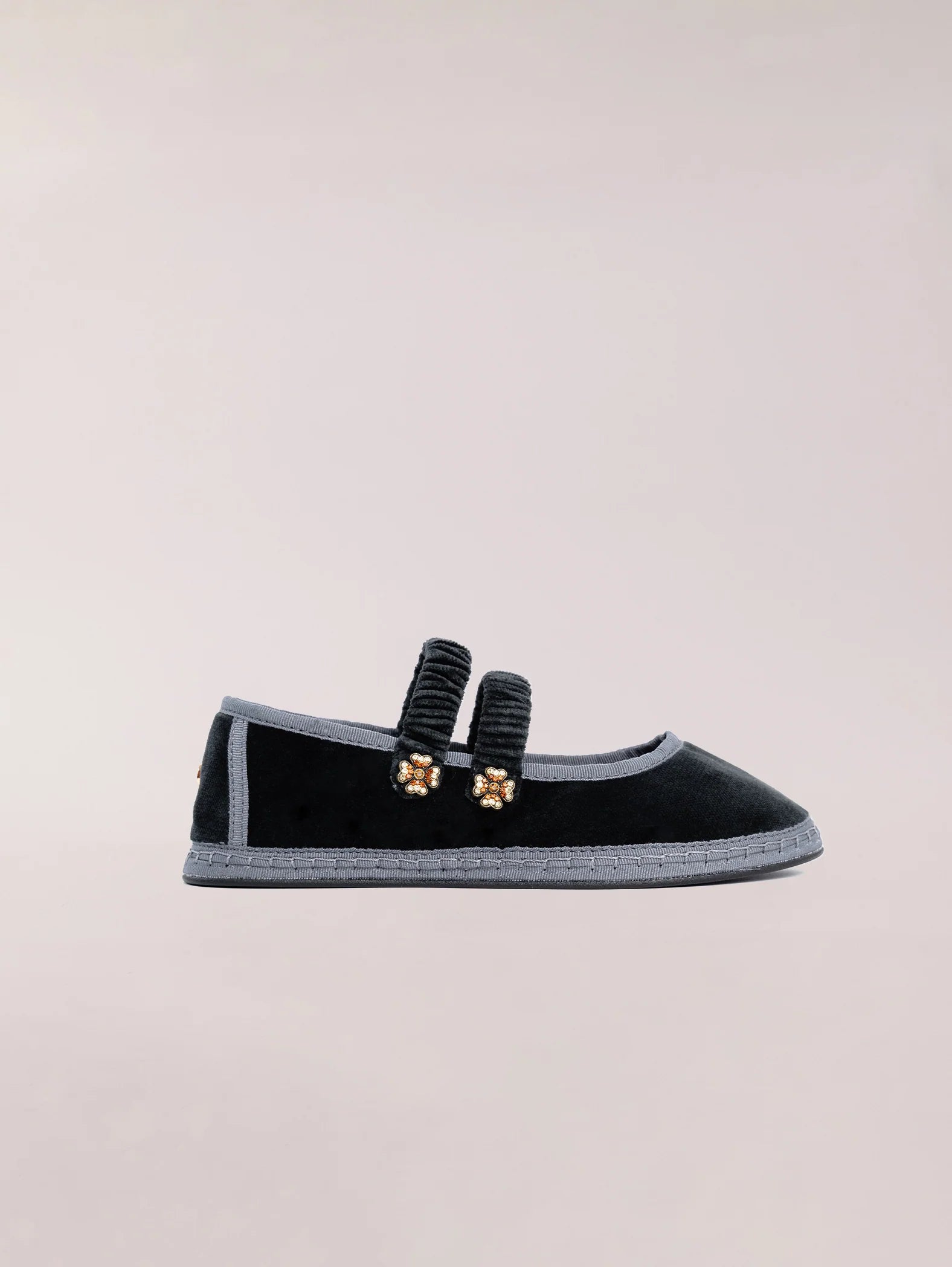 DOUBLE LACE BALLERINA BLACK