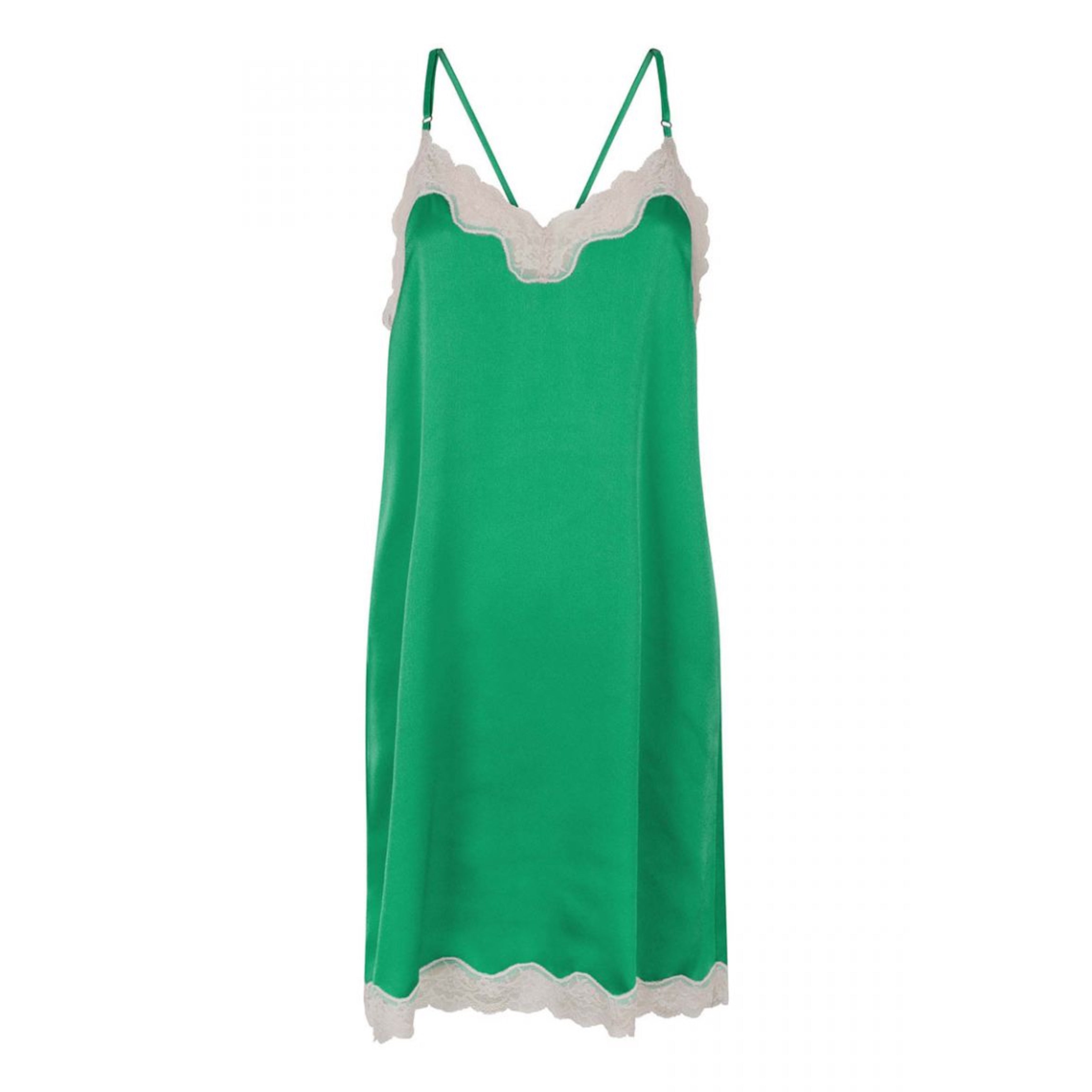 VESTIDO LENCERO WILLOW VERDE