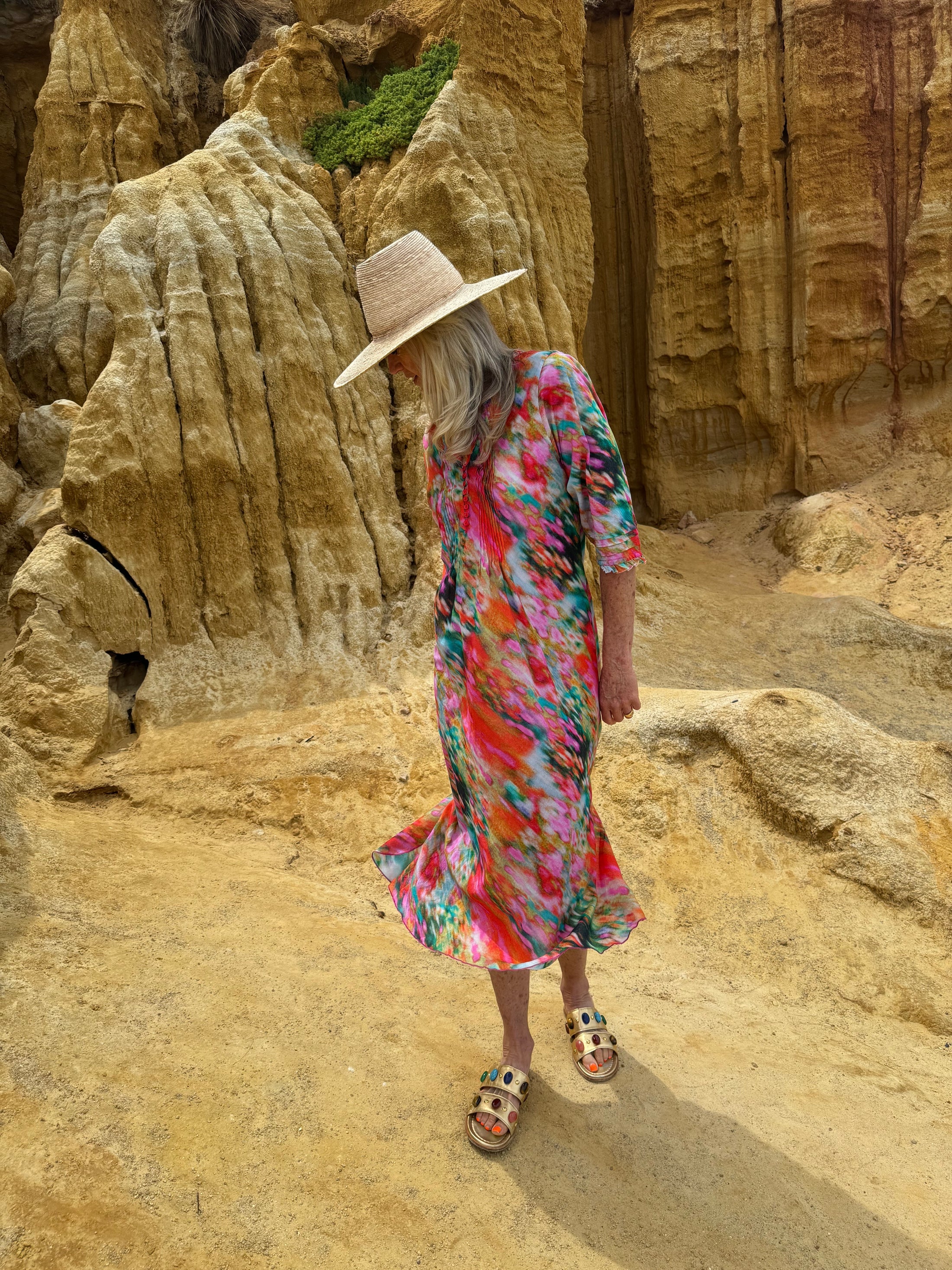 VESTIDO LONG POPPY ITHAKA PINK
