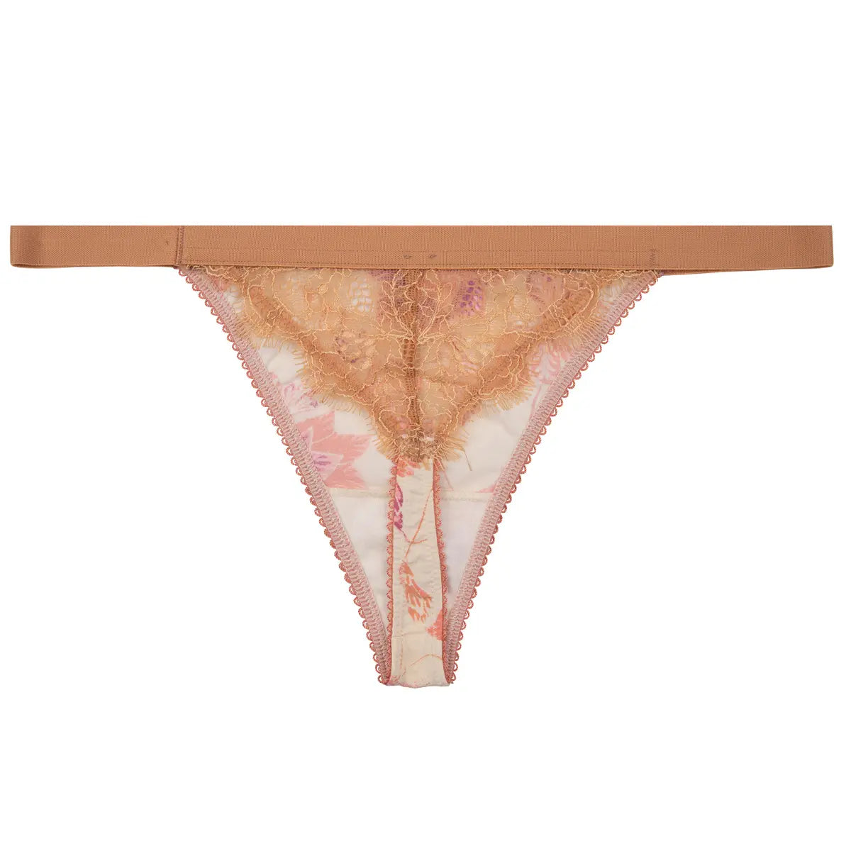 BRAGUITA TIPO TANGA ROOMSERVICE BATIK FLOWER WHITE
