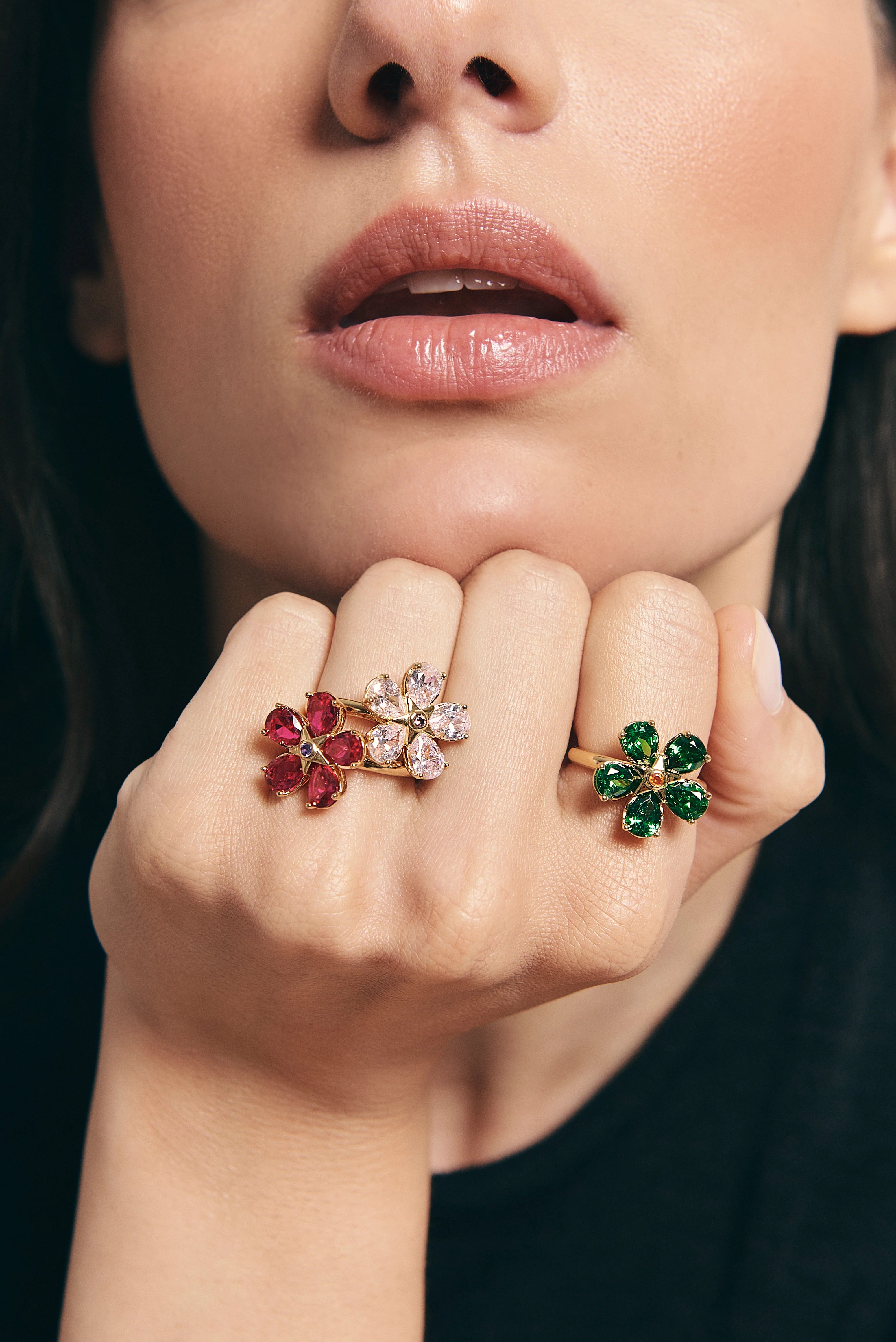 PINK DAISY RING