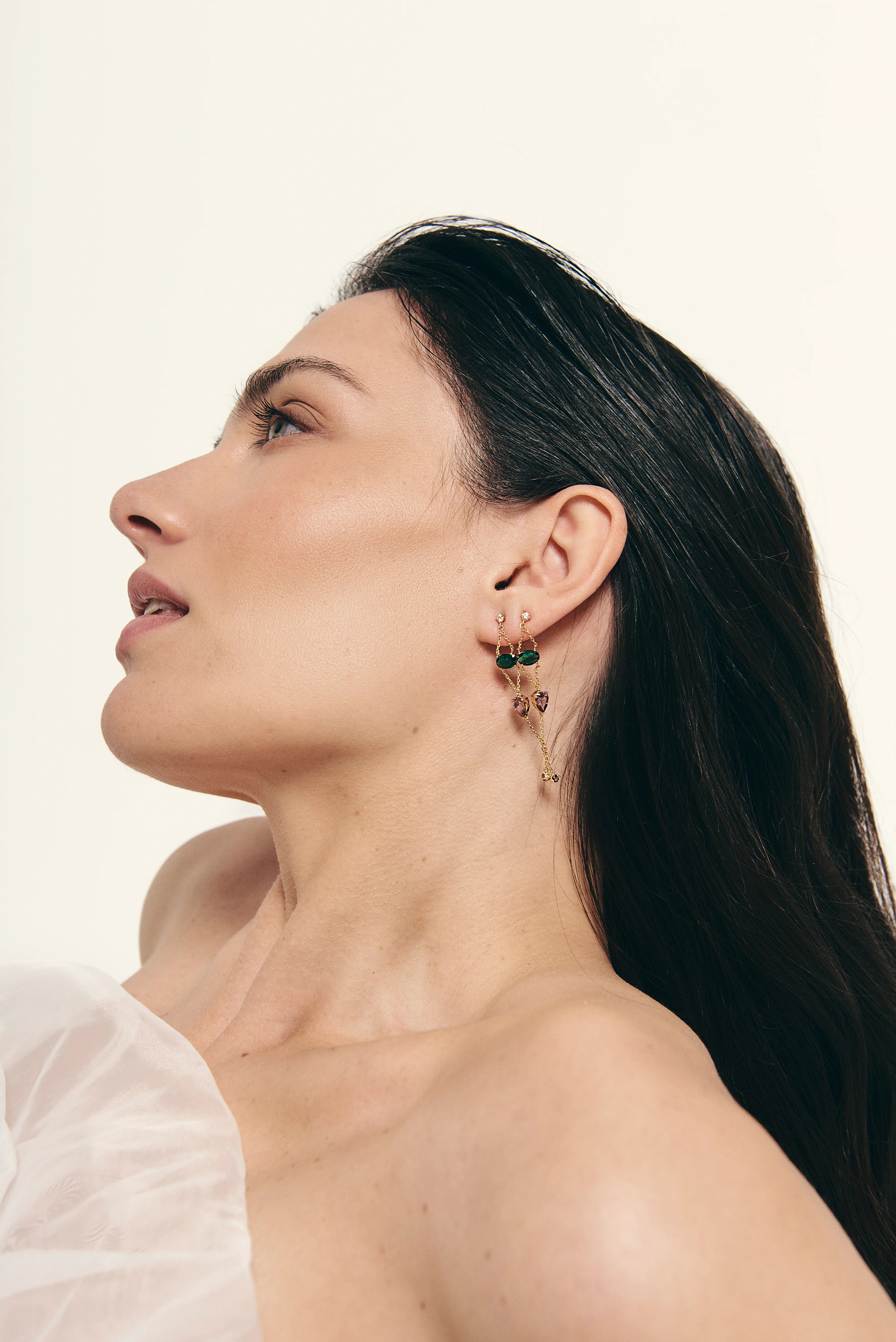 PENDIENTES JACQUELINE VERDE/ROSA