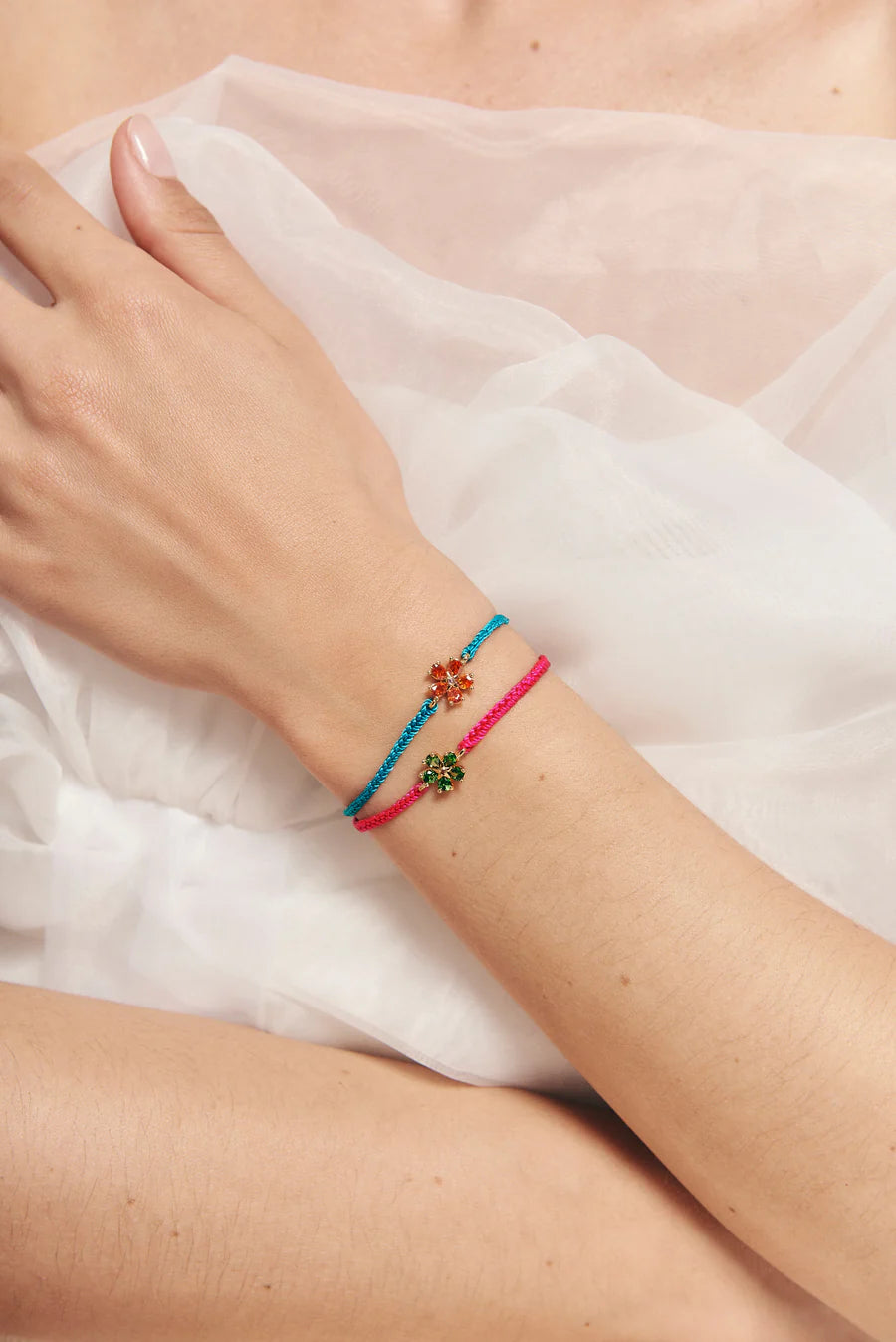 PULSERA FLOR ROSA