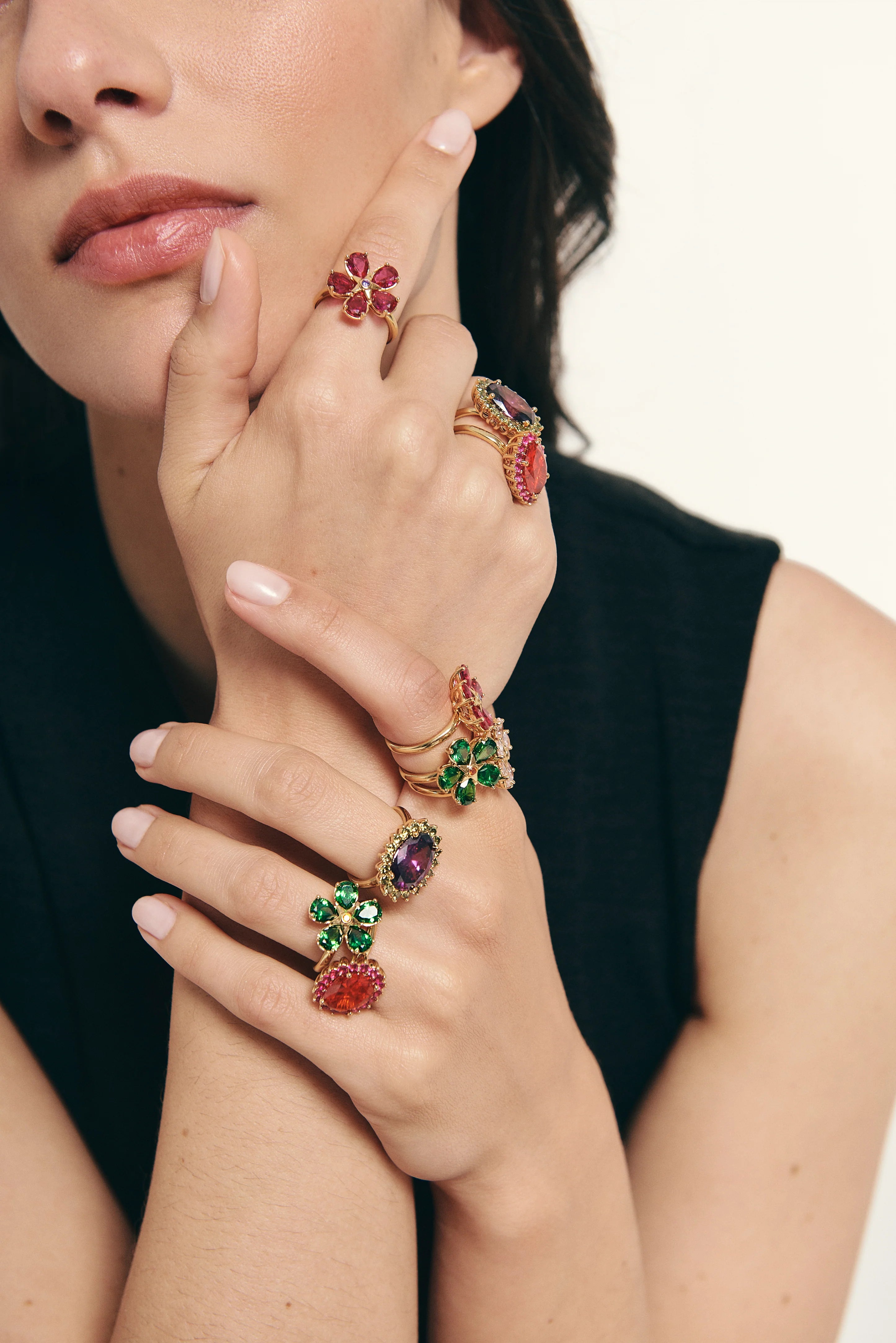 PINK DAISY RING