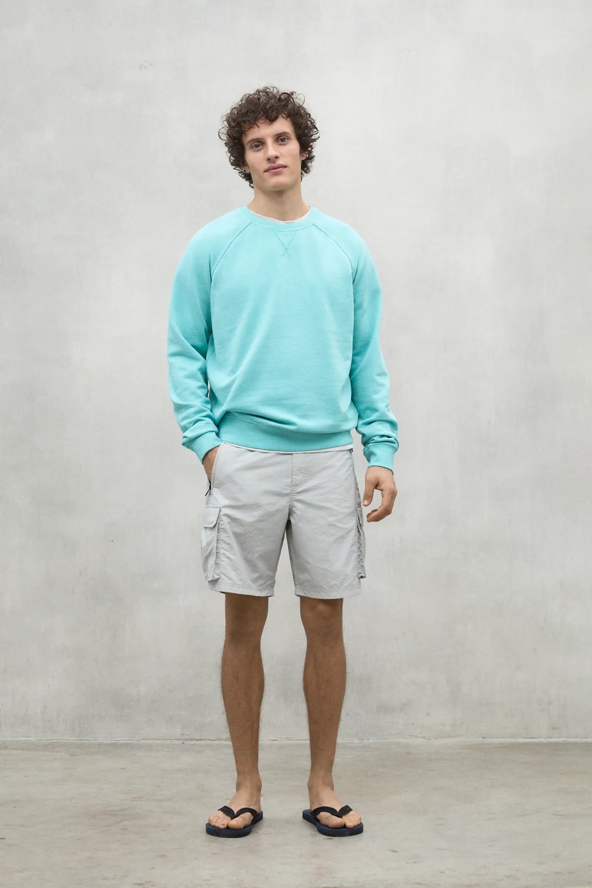 SUDADERA BERJA VERDE AGUA