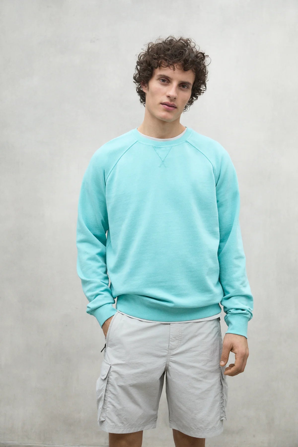 SUDADERA BERJA VERDE AGUA