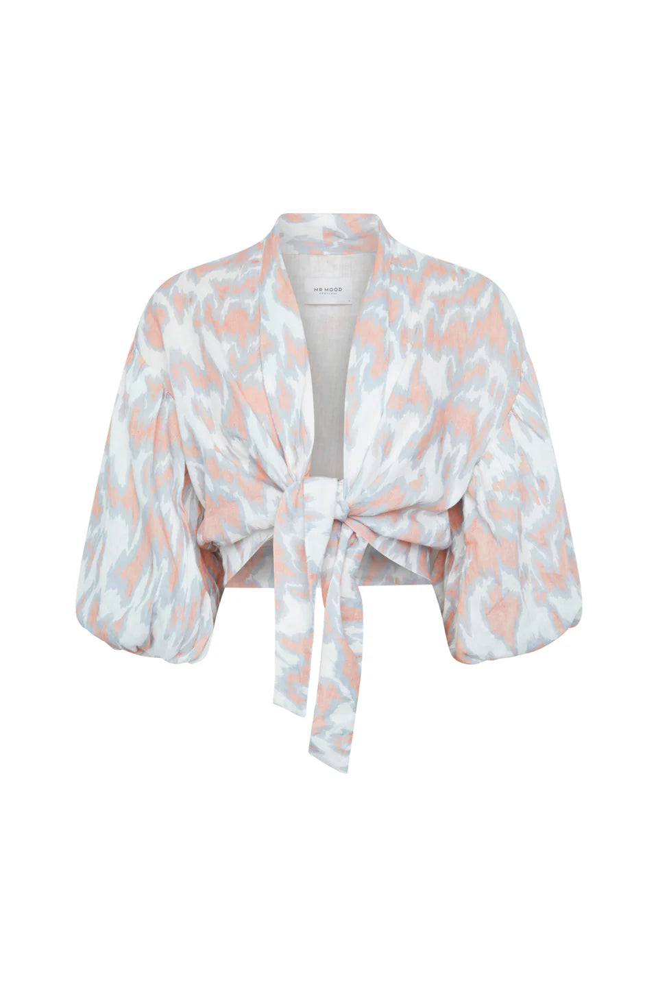 TOP MRS MABE OCEAN PRINTED