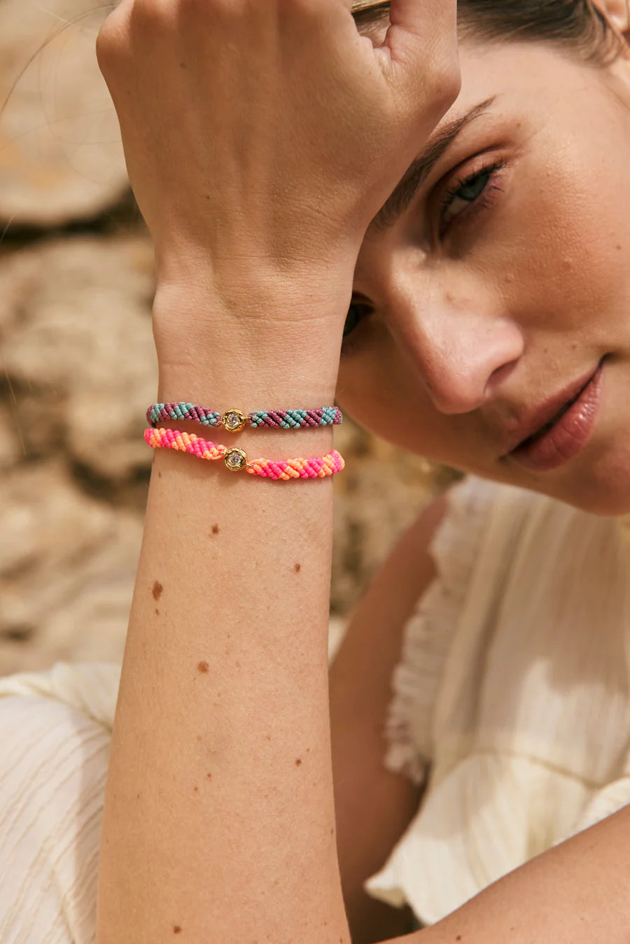 PULSERA MATILDE MORADO/AZUL