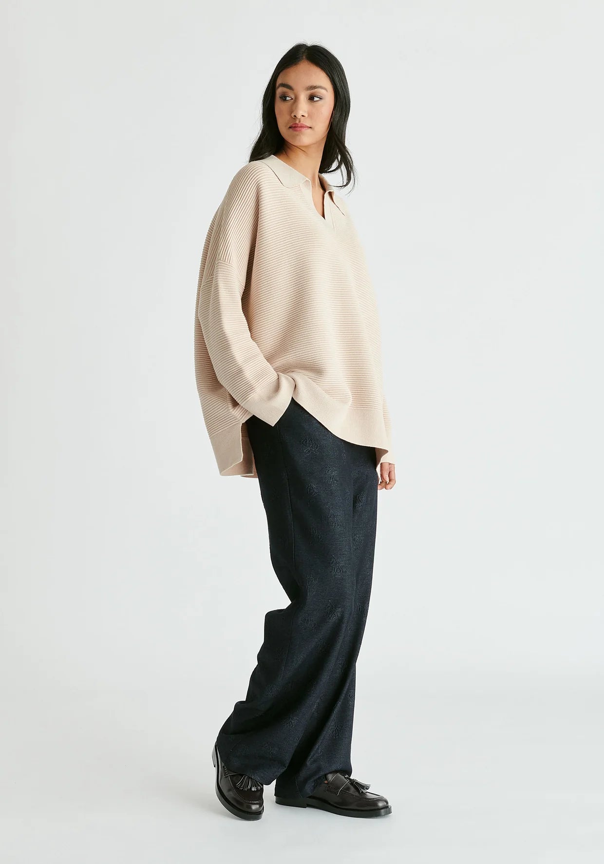 PANTALONES EFECTO VAQUERO DARK DENIM