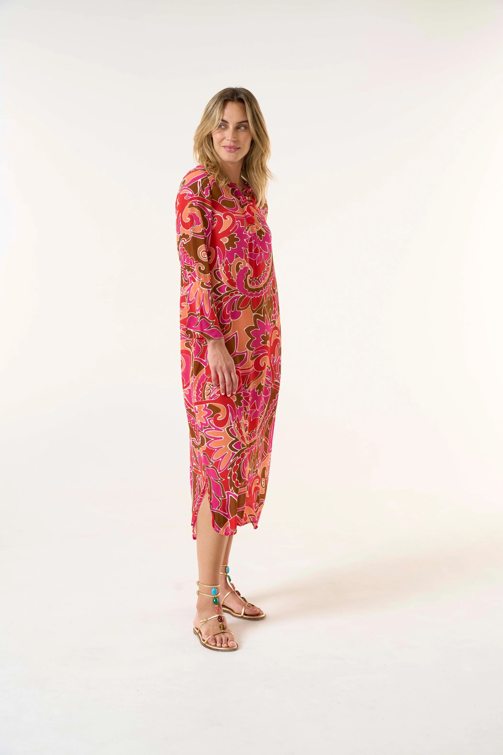 VESTIDO LONG GENIE ST GEORGES CORAL