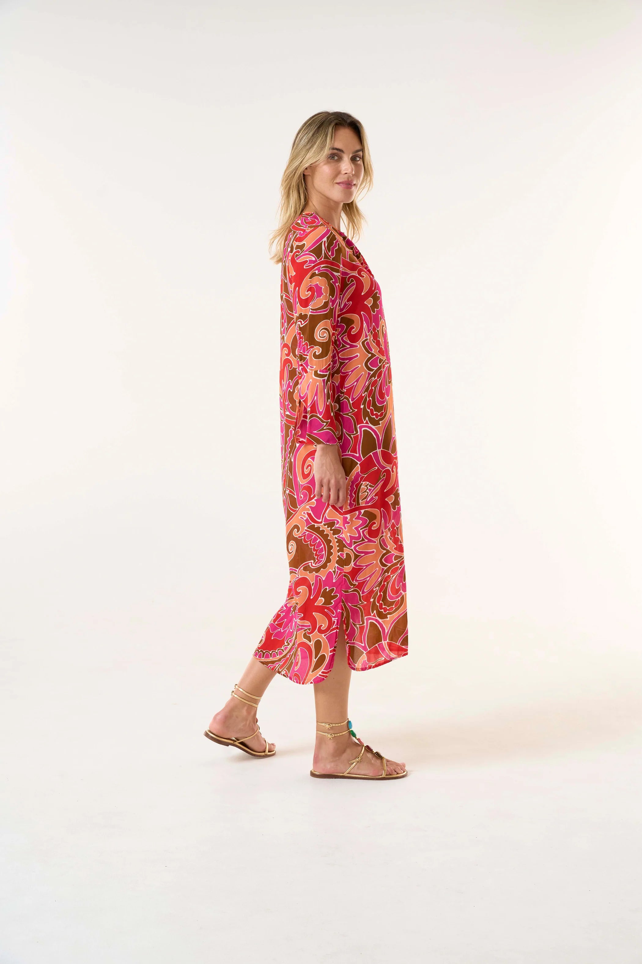 VESTIDO LONG GENIE ST GEORGES CORAL