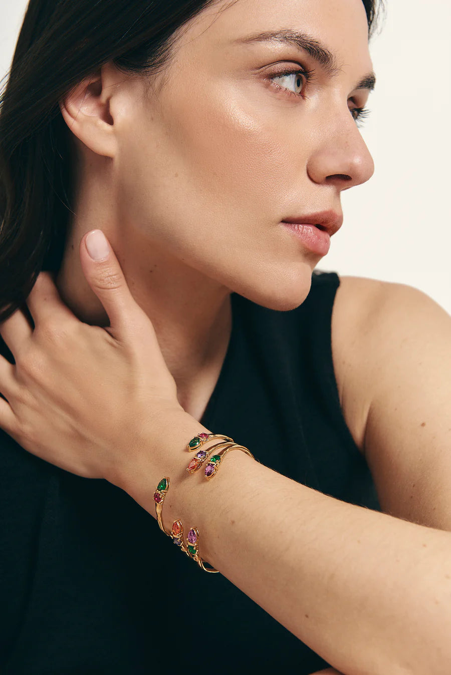 PULSERA MARTA MORADO/NARANJA