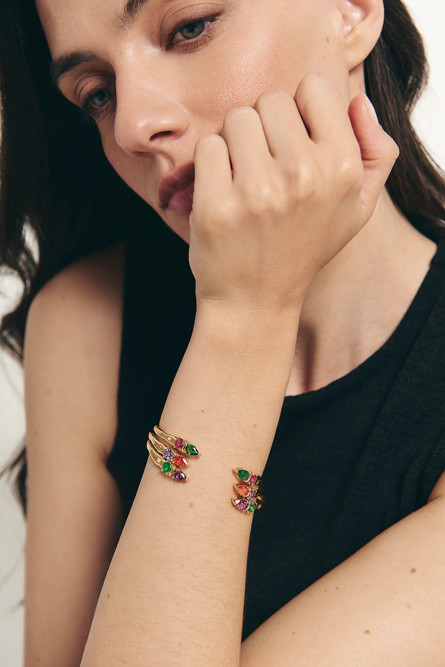 PULSERA MARTA MORADO/NARANJA